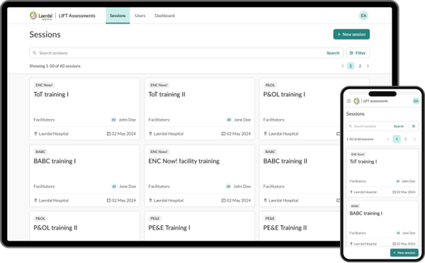 Screenshot of LIFT Assessments